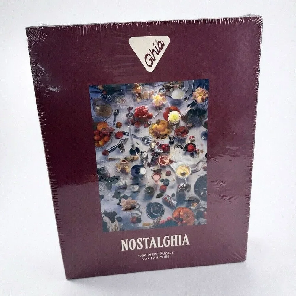 Ghia Nostalghia 1000pc Puzzle Sealed Food & Drink Table Scene Promo